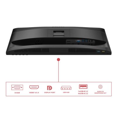 30. AOC 24E4U monitor komputerowy 60,5 cm (23.8") 1920 x 1080 px Full HD LED Czarny