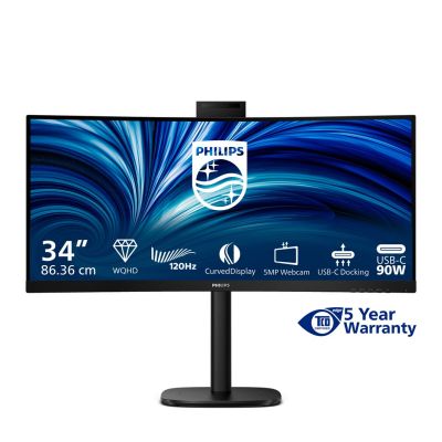 16. Philips 3000 series 34B2U3600CH/00 monitor komputerowy 86,4 cm (34") 3440 x 1440 px Wide Quad HD LCD Czarny