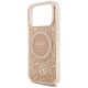 6. Etui Guess IML Flowers Electro Pearl Strap MagSafe do iPhone 17 Pro - różowe
