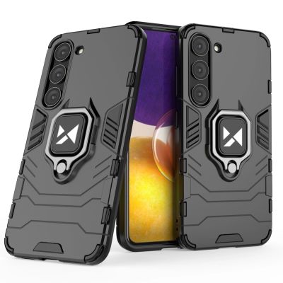 10. Wozinsky Ring Armor etui Samsung Galaxy S23 pancerny pokrowiec uchwyt magnetyczny ring czarne