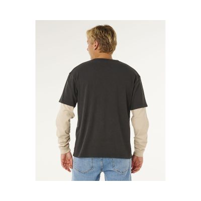 2. Koszulka męska RIP CURL Inner Visions Smashed L/S Tee czarna