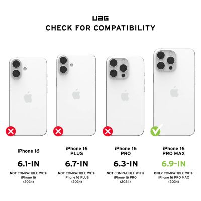 3. UAG Civilian Magsafe - obudowa ochronna do iPhone 16 Pro Max kompatybilna z MagSafe (mallard)