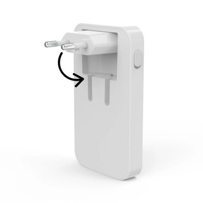 5. Ładowarka Hama GaN 65W 2x USB-C 1x USB-A składana - biała