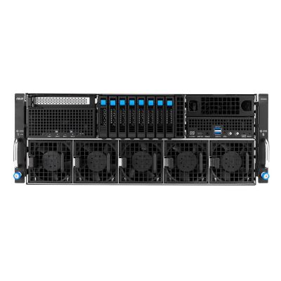 3. Platforma Asus Rack (4U) ESC8000A-E13P AMD EPYC 9005 (8xNVMe, 2xM.2, 2x10Gbe, IPMI, 3200W)