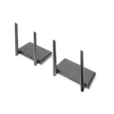 26. Przedłużacz/Extender KVM HDMI+USB bezprzewodowy 200m 1080p FHD 60Hz (zestaw)
