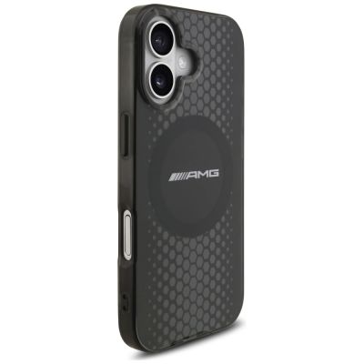 4. Etui AMG Double Layer Transparent Graphics MagSafe do iPhone 17 - czarne