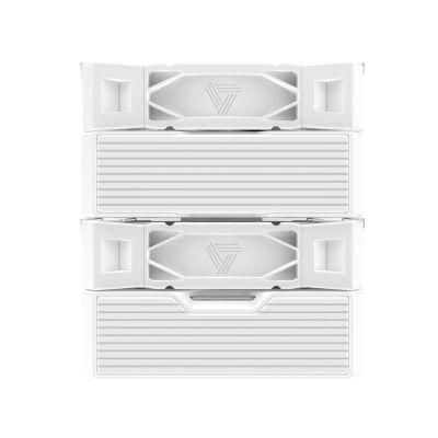 6. Montech NX600 Procesor Chłodnica powietrza 12 cm Biały 1 szt.