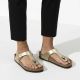 8. Japonki damskie Birkenstock Gizeh Birko-Flor Gold złote narrow wąskie (1016109)