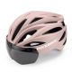 10. Kask rowerowy Rockbros z szybką, odpinane okulary z ochroną UV, unisex - brązowy
