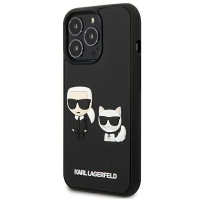 2. Etui Karl Lagerfeld Karl&Choupette Ikonik 3D na iPhone 13 Pro / iPhone 13 - czarne