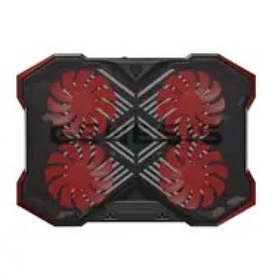 GENESIS Oxid 260 podkładka chłodząca do laptop 43,9 cm (17.3") 1010 RPM Czarny, Czerwony