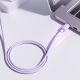 4. Kabel Joyroom Multi-Color Series A14 USB-C / USB-C 100W 1.2 m - fioletowy