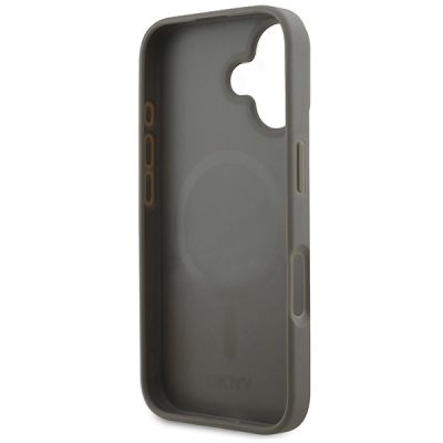 7. Etui DKNY Checkered Pattern Magsafe na iPhone 16 - beżowe
