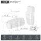 13. Mini powerbank Wozinsky WF16-YCS 5000mAh 15W USB-C z wbudowanym kablem USB-C i ładowarką do Apple Watch - biały