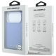8. Etui Karl Lagerfeld Grained Allover Logo Metal Elongated MagSafe na iPhone 17 Pro / 18 Pro - niebieskie