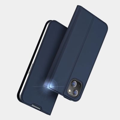 15. Dux Ducis Skin Pro kabura etui pokrowiec z klapką iPhone 14 Plus złoty