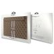 4. Pokrowiec Guess 4G Printed Stripes na laptopa 14" - brązowy