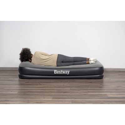 31. Bestway 671BT dmuchany materac Pojedynczy materac Czarny, Szary Unisex