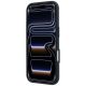 5. Etui Mercedes Leather Semi Wrap Iconic Line MagSafe do iPhone 18 Pro / 17 Pro - niebieske