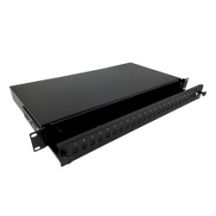 Alantec Przełącznica światłowodowa 24xSC simplex / 24xLC duplex 19" 1U z płytą czołową oraz akcesoriami montażowymi (dławiki, opaski), wysuwalna (FOP-1U-24SCS-C)