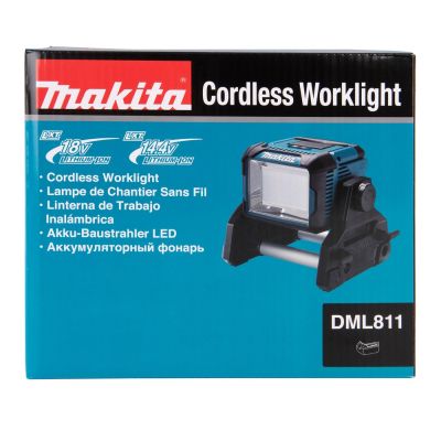 17. Makita Lampa LED 18V/14,4V DML811 1800lx/3000lm z zasilaniem AC