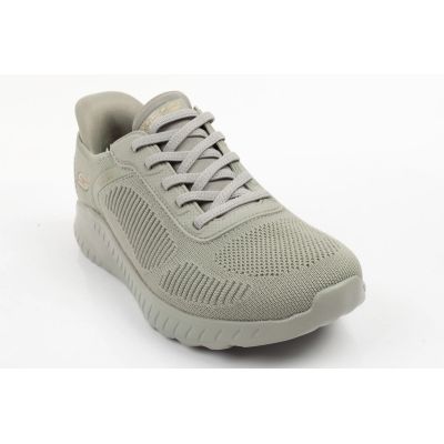 2. Skechers buty sportowe damskie Bobs Squad wsuwane SLIP-INS oliwkowe