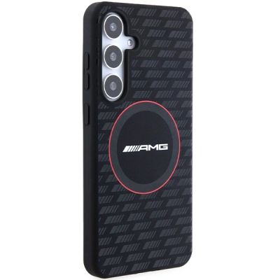 4. Etui AMG Silicone Carbon Pattern MagSafe na Samsung Galaxy S24 - czarne