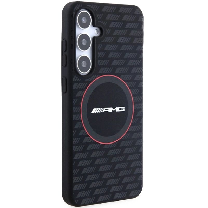 4. Etui AMG Silicone Carbon Pattern MagSafe na Samsung Galaxy S24 - czarne