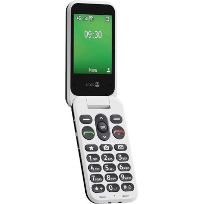 4. Doro Leva E30 7,11 cm (2.8") 142,7 g Czarny, Biały Telefon funkcjonalny