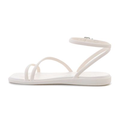 4. CROCS MIAMI ANKLE STRAP SANDAL W CHALK 212256-0WV