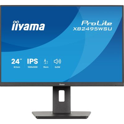 19. iiyama ProLite XB2495WSU-B1 monitor komputerowy 61,2 cm (24.1") 1920 x 1200 px Full HD LCD Czarny