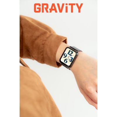 3. Smartwatch Gravity Biało Czarny 2 Paski GT17-8