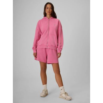 7. Bluza dresowa oversize z kapturem damska 4F 4FRSS26TSWSF3189-55S