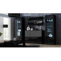 Witryna SOHO S1 czarny/ czarny połysk