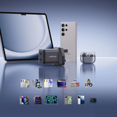 8. Ładowarka sieciowa Joyroom JR-TCG17 45W 2 x- USB-C (wtyczka UK) - czarna
