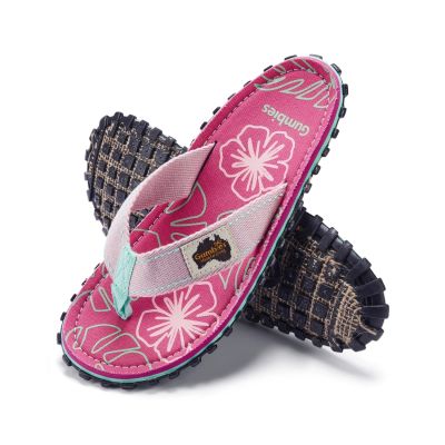 3. Gumbies damskie japonki ISLANDER FLIP-FLOP BLUSH HIBISCUS