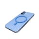 7. Etui Puro Lite Mag TPU+PC kompatybilne z MagSafe na iPhone 17 - przezroczyste z niebieskim pierścieniem