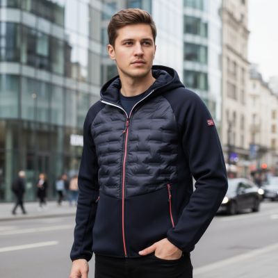 6. Kurtka męska Geographical Norway COUTO NAVY DB MEN 024 NAVY (WZ8645H/GN-MARINE)