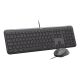 3. Logitech 920-013343 klawiatura Dołączona myszka Dom/Biuro USB QWERTZ Niemiecki Grafitowy