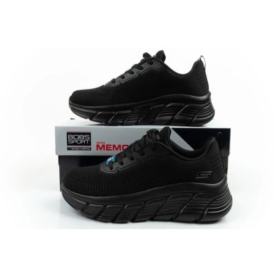 10. Skechers buty sportowe sneakersy damskie Bobs B Flex modne czarne