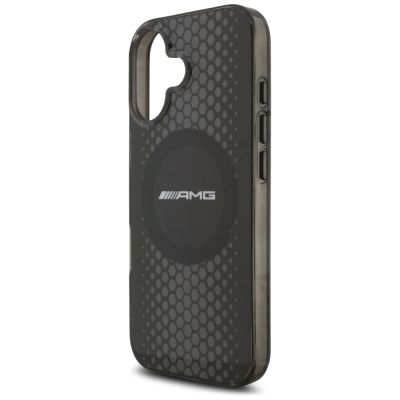 6. Etui AMG Double Layer Transparent Graphics MagSafe do iPhone 17 - czarne