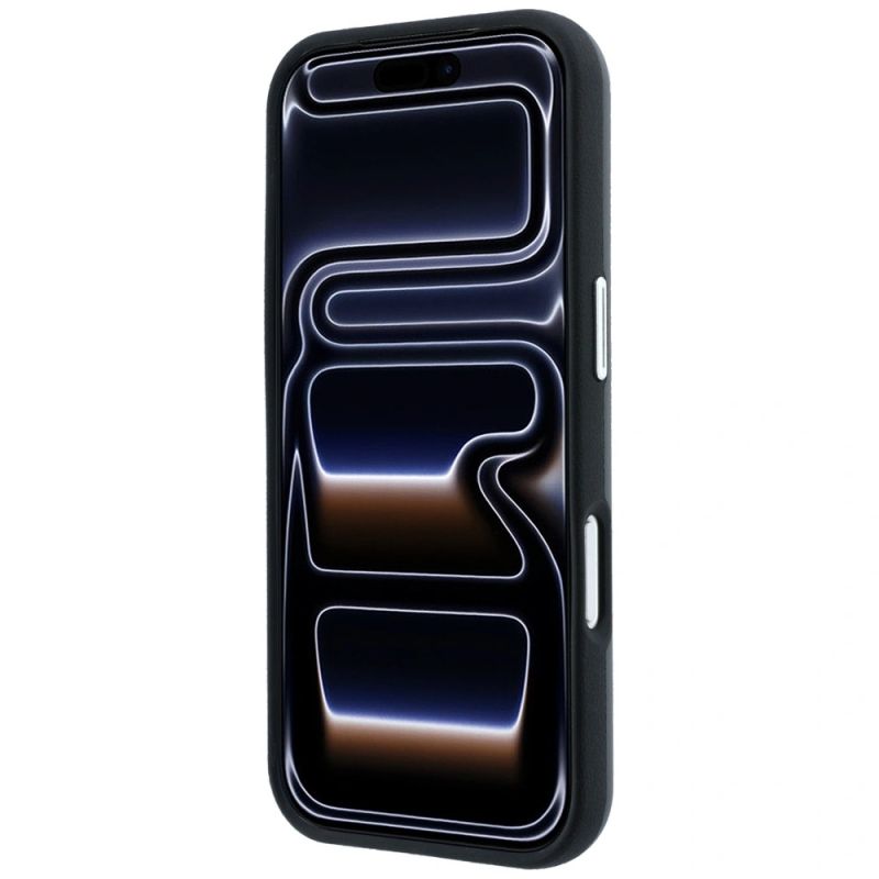 5. Etui BMW Sign Inclined Deboss Letters MagSafe na iPhone 17 Pro / 18 Pro - szare