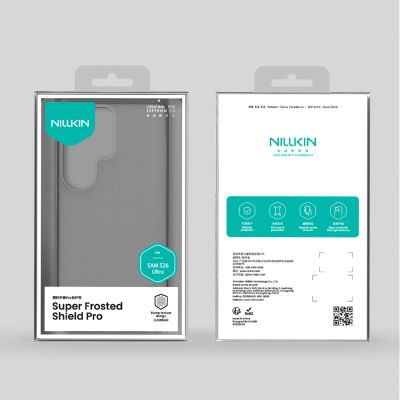 15. Etui Nillkin Super Frosted Shield Pro na Samsung Galaxy S26 Ultra - półprzezroczysto-czarne