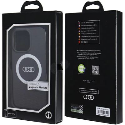 7. Etui Audi IML Big Logo MagSafe na iPhone 13 Pro / 13 - czarne