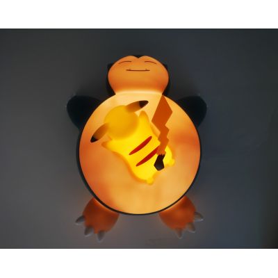 6. TF POKEMON LIGHT-UP FIGURE - SNORLAX & PIKACHU 25 CM