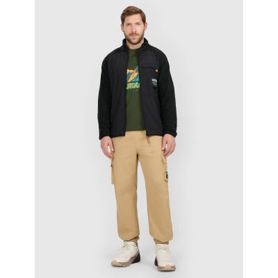 5. Spodnie casual cargo męskie 4F 4FRAW25TTROM1690-83S