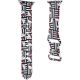 3. Pasek Hello Kitty Silicone Heads & Stripes na Apple Watch 38/40/41mm - czarny