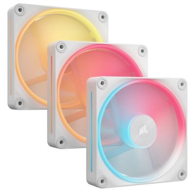 4. Corsair iCUE LINK LX120-R RGB Wentylator 12cm Biały 3szt.