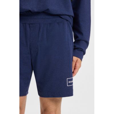 Spodenki męskie do spania Hugo Loungewear Laze AZZURRO (50525247-409)