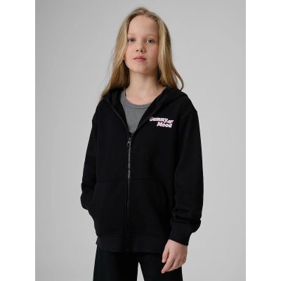 9. Bluza dresowa loose z kapturem dziewczęca 4F 4FJRSS26TSWSF2902-20S